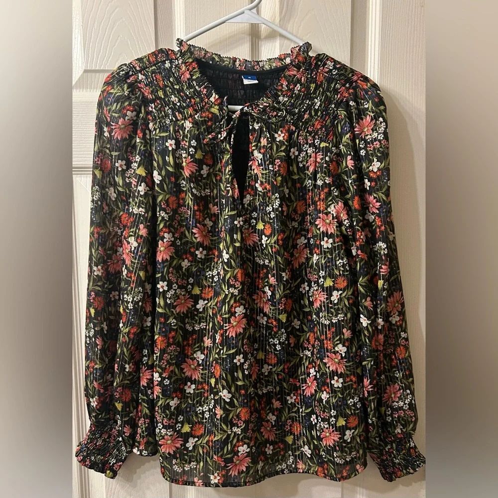 Floral Long Sleeve Women's Top